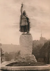 Estatua del Rey Alfredo el Grande, Winchester, Hampshire, principios del siglo XX