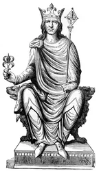 Estatua de Felipe Augusto, Rey de Francia, siglo XIII, 1882-1884