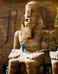 Estatua de Ramsés II en Abu Simbel, Egipto, 1933-1934