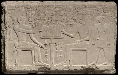 Estela de Thenti y Nefert, Egipto, Reino Antiguo, mediados de la Dinastía 4, alrededor de 2566-2532 a.C.