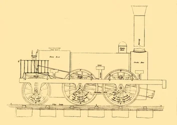 Locomotora de Stephenson de 1833, 1887