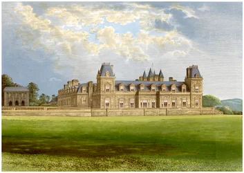 Stevenstone Park, Devon, hogar de la familia Rolle, c. 1880