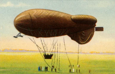 Globo de barrera aerodinámico con cesta, 1918, 1932