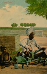 Zapatero callejero, c1900