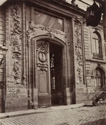 Calle en Dijon, antes de 1870