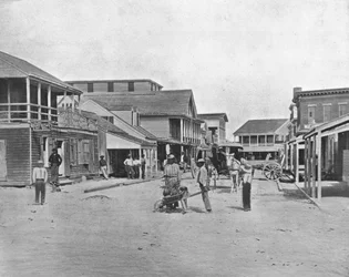 Calle en Key West, Florida, EE.UU., c. 1900