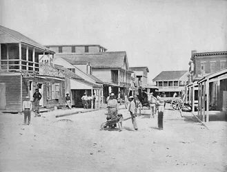 Calle en Key West, Florida, c1897