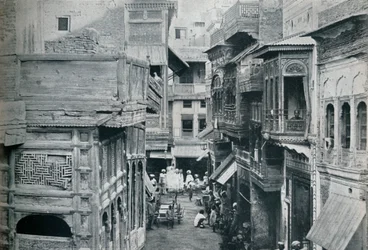 Calle en Lahore, la capital del Punjab