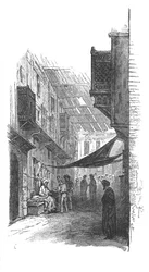 Calle en Suez, c. 1882