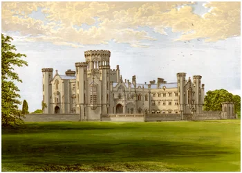 Castillo de Studley, Warwickshire, hogar de la familia Walker, c1880