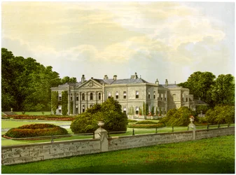 Studley Royal, Yorkshire, hogar del Marqués de Ripon, c. 1880