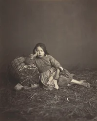 Estudio de una joven campesina, c. 1860