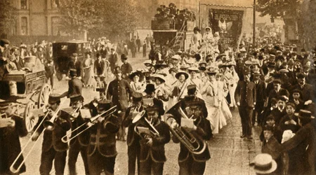 Mártires sufragistas liberadas de prisión, 1908, 1933