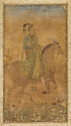 Sultán Abdullah Qutb Shah a caballo