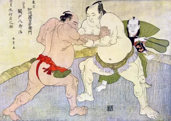 Luchadores de sumo, 1897