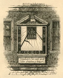 Reloj de sol en el Templo, 1885, 1897