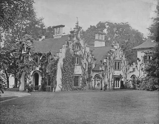 Sunnyside, Hogar de Washington Irving, cerca de Tarrytown, Nueva York, c. 1897