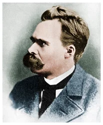 Superhombre: Friedrich Nietzsche, filósofo alemán, siglo XIX, 1956