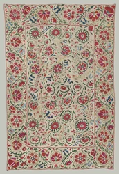 Suzani: cortina o cubrecama, alrededor de 1800