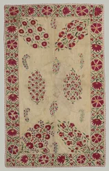 Suzani: cubierta de diván, 1700s
