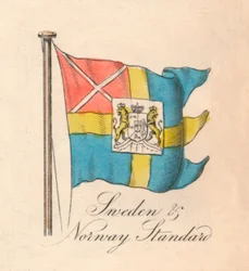 Estandarte de Suecia y Noruega, 1838