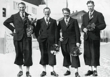 Equipo sueco de esquí de fondo, Juegos Olímpicos de Invierno, Garmisch-Partenkirchen, Alemania, 1936