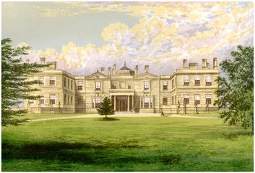 Swithland Hall, Leicestershire, hogar del Conde de Lanesborough, c. 1880