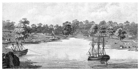 Sydney Cove, Nueva Gales del Sur, Australia, 1788, 1886