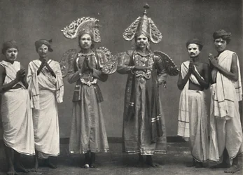 Escena de Shakuntalavilasa, la obra de Shakuntala, 1926