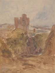 Castillo de Tantallon, un estudio, ca. 1830