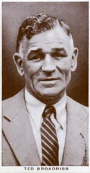Ted Broadribb, boxeador y manager británico, 1938