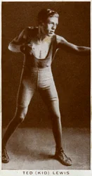 Ted Kid Lewis, boxeador británico, 1938