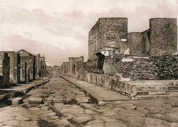 Tempio della Fortuna, Pompeya, Italia, c1900s