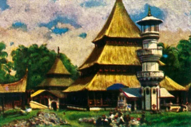 Templo en Kota Baru, Sumatra oriental, c1928