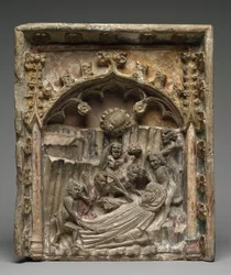 Tentación de San Antonio de Egipto, c. 1400s
