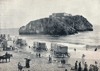 Tenby - Roca y Fuerte de Santa Catalina, 1895