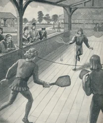 Tenis en los días de los Tudor, c1934