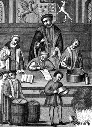 Prueba de pesos y medidas durante el reinado de Enrique VII, Inglaterra, 1497-1509