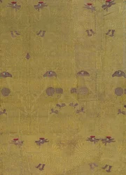 Textil, motivos de pájaros, dragón y palmeta, italiano, siglos XIII-XIV
