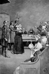 El Juicio de una Bruja, América, siglo XVII, 1882
