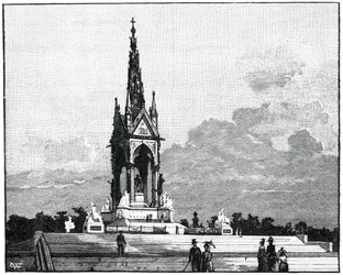 El Memorial de Albert, Kensington, Londres, 1900