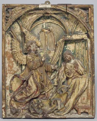 La Anunciación, alemana, siglo XVI