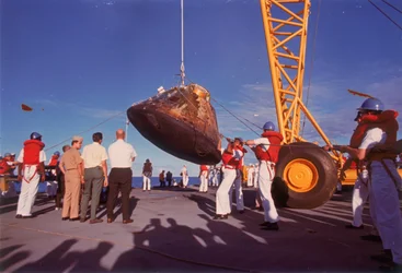 El Módulo de Comando del Apollo 10, 26 de mayo de 1969