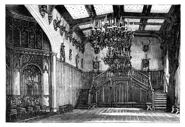 El salón de baile, castillo de Balmoral, Escocia