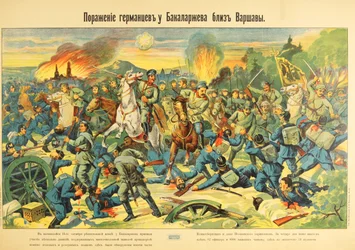La batalla de Bakalarzewo en octubre de 1914