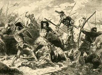La batalla de Agincourt, 1415, 1890