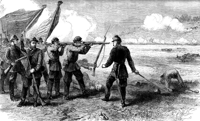 La Batalla de Bull Run, Virginia, 1861 c1880
