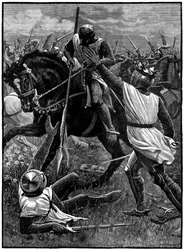 La Batalla de Evesham, 4 de agosto de 1265, c1880