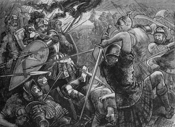 La Batalla de Flodden, 9 de septiembre de 1513, c. 1880