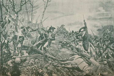La batalla de Jemmapes, cerca de Mons, Bélgica, 6 de noviembre de 1792, 1896